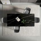 70.8  Rectangle Dining Table with Stone Top