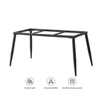 70.8  Rectangle Dining Table with Stone Top