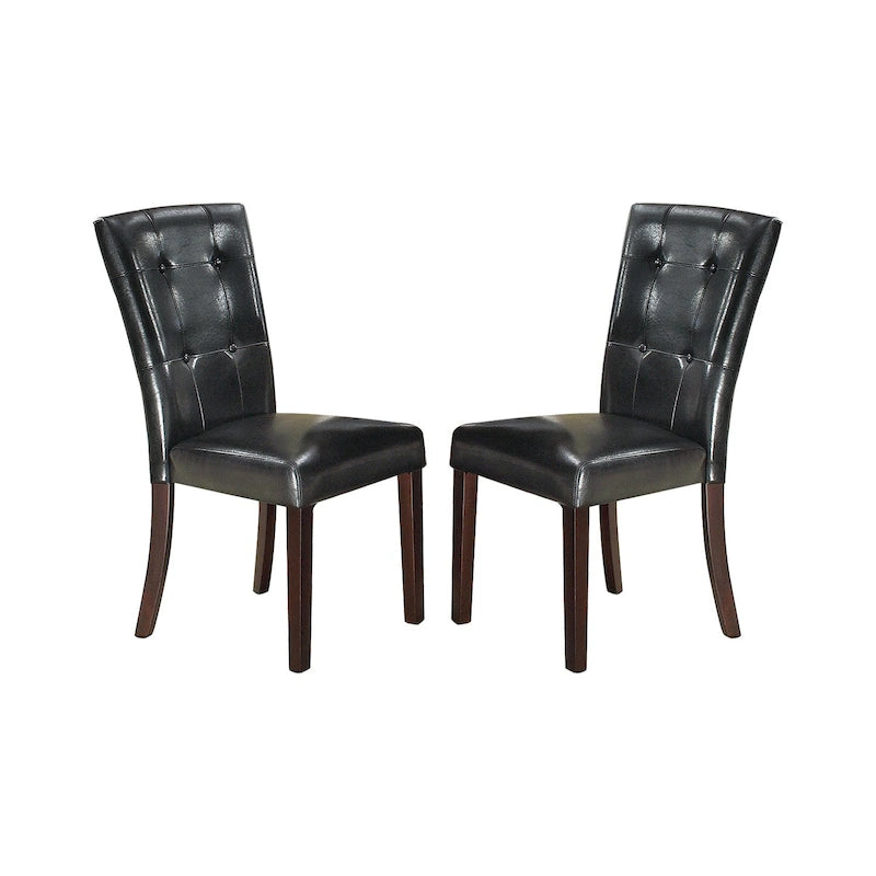 Leather Upholstered Dining Chair,Set of 2