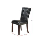 Leather Upholstered Dining Chair,Set of 2