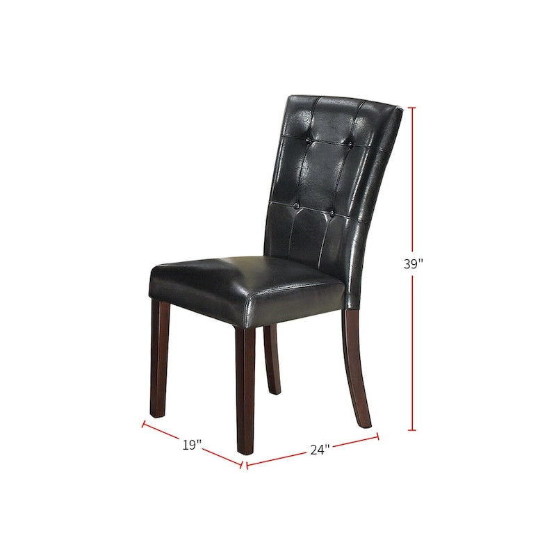 Leather Upholstered Dining Chair,Set of 2