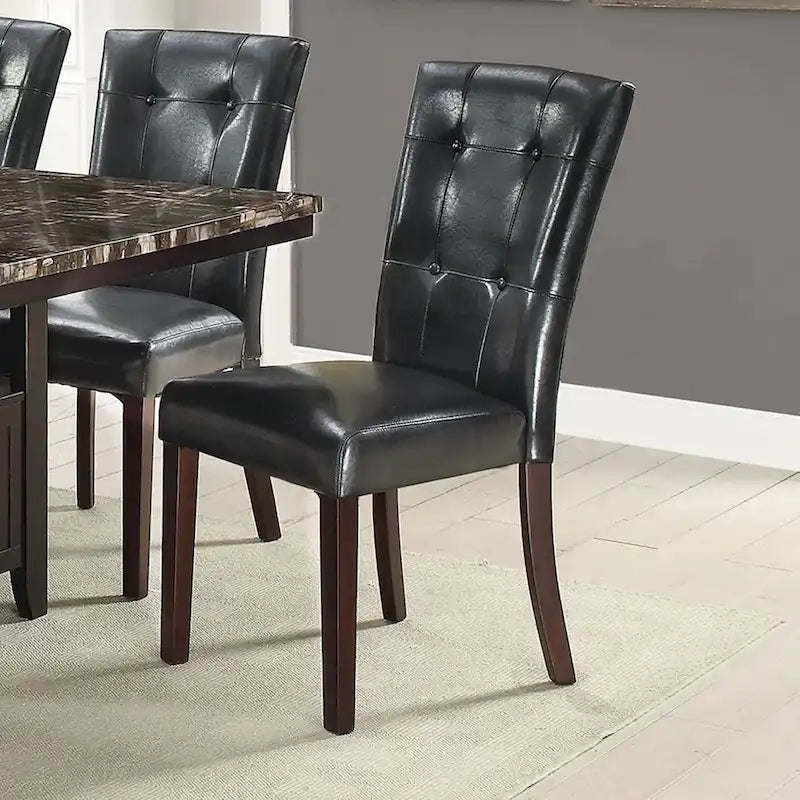 Leather Upholstered Dining Chair,Set of 2