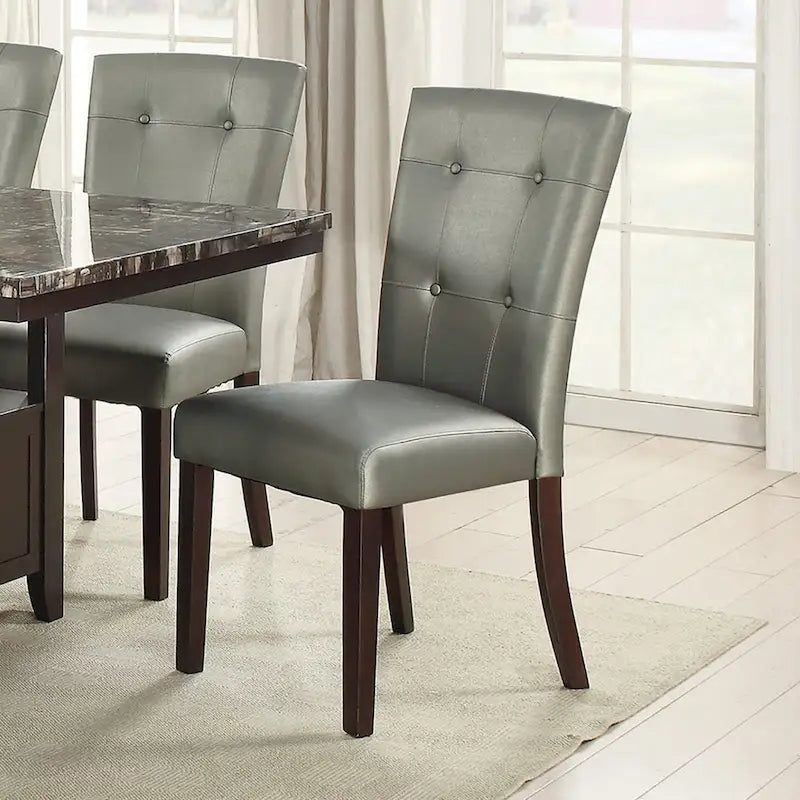 Leather Upholstered Dining Chair,Set of 2