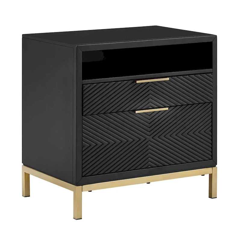 Elea Carved Chevron Bedroom Set by iNSPIRE Q Bold