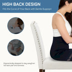 Dining Chairs Set of 2, Upholstered Fabric Kitchen Room Chairs Mid Century Modern High-End Dining Room Side Chairs