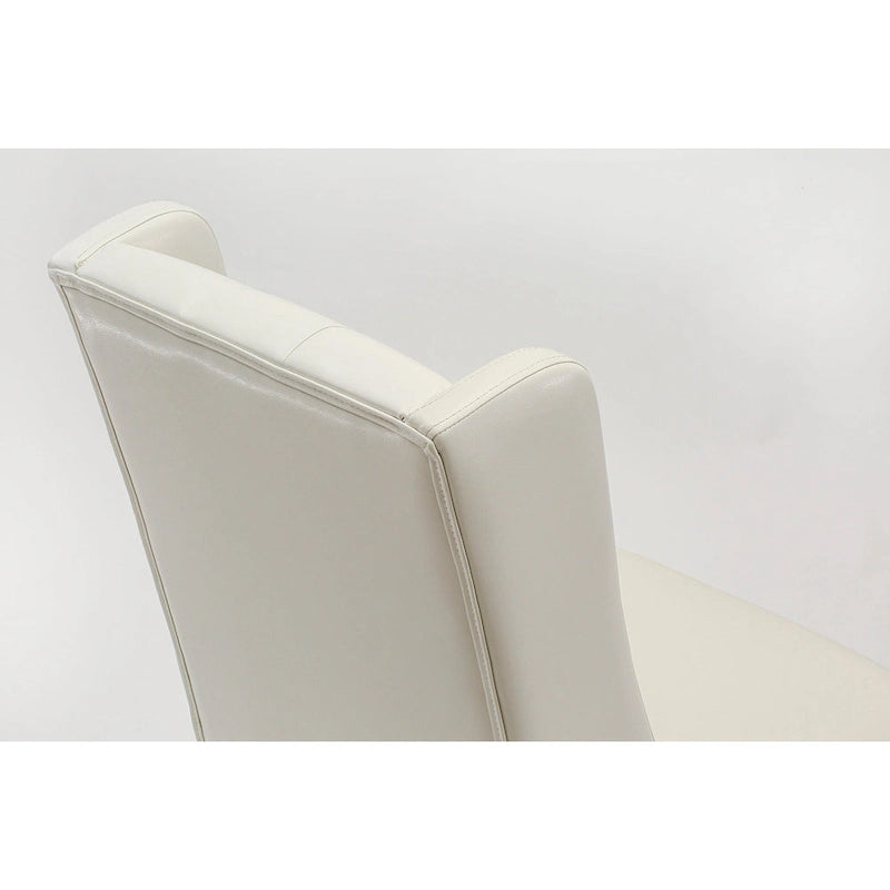 East West Furniture Parson Kitchen Chairs - Button Tufted Nailhead Upholstered Dining Chairs, Set of 2, (Finish & Upholstered)