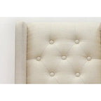 East West Furniture Parson Kitchen Chairs - Button Tufted Nailhead Upholstered Dining Chairs, Set of 2, (Finish & Upholstered)