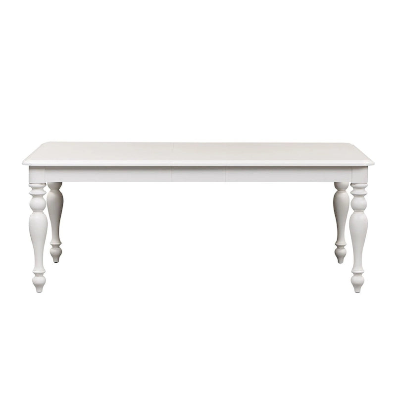 Summer House Oyster White Rectangular Leg Table