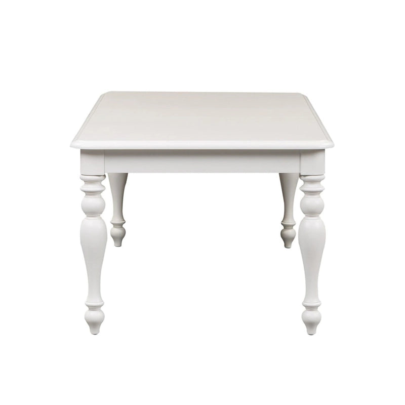 Summer House Oyster White Rectangular Leg Table