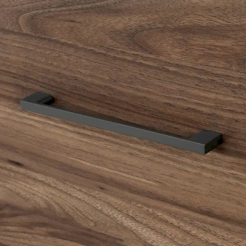 Olvyn Natural Walnut and Charcoal 2-Drawer Nightstand