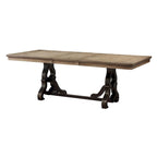 Cunningham Maple and Black Dining Table with Removable Leaf
