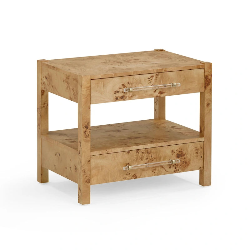 Brandyss Wooden 2 Drawer Nightstand