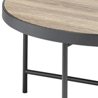 Xana Weathered Grey Oak and Black Coffee Table