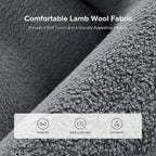 Wayne 35  Wide Boucle Upholstered Teddy Accent Chair with Solid Wood Legs by HULALA HOME