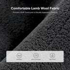 Wayne 35  Wide Boucle Upholstered Teddy Accent Chair with Solid Wood Legs by HULALA HOME