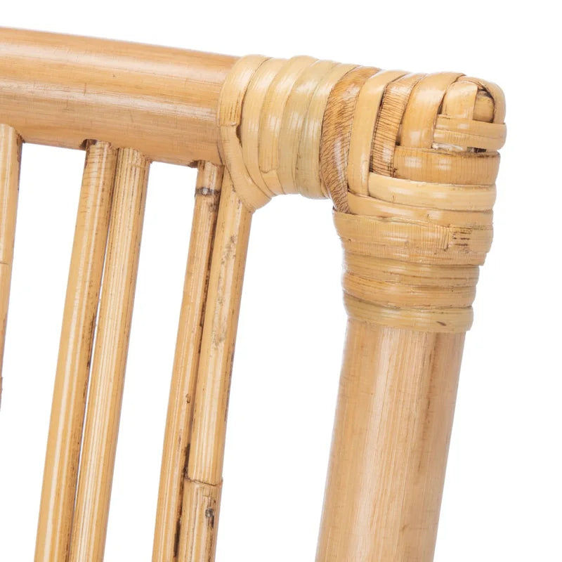 SAFAVIEH Patty Rattan Accent Chair with Cushion (Set of 2) - 19.7  W x 22.1  L x 35.4  H - 20Wx22Dx35H