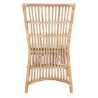 SAFAVIEH Patty Rattan Accent Chair with Cushion (Set of 2) - 19.7  W x 22.1  L x 35.4  H - 20Wx22Dx35H