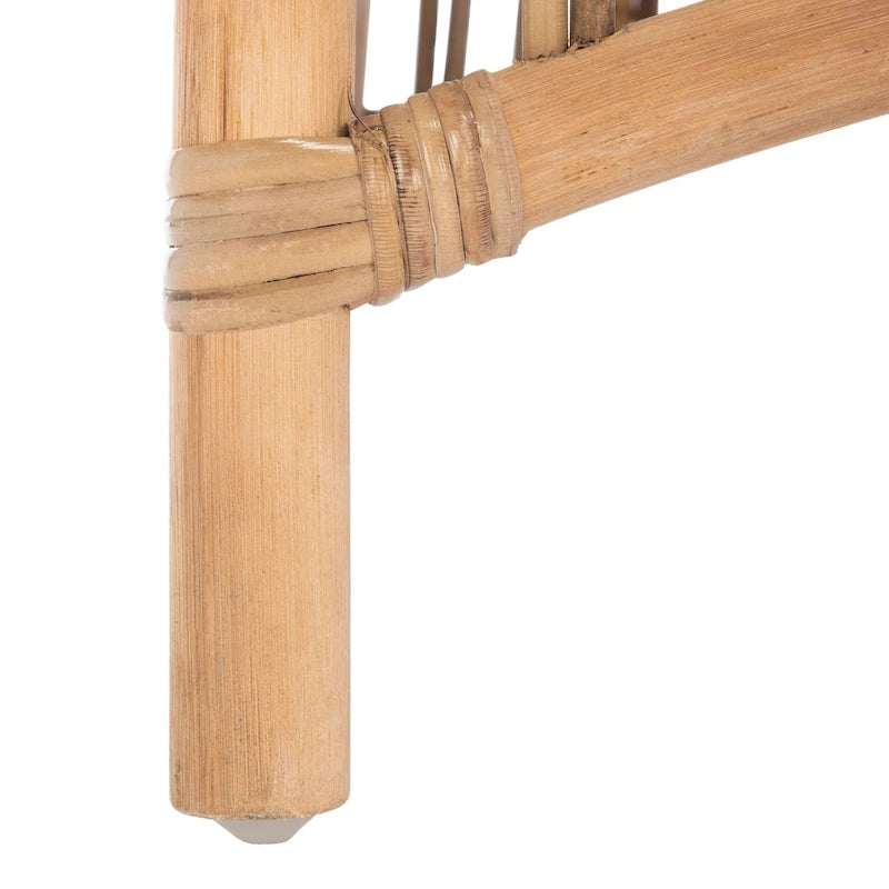 SAFAVIEH Patty Rattan Accent Chair with Cushion (Set of 2) - 19.7  W x 22.1  L x 35.4  H - 20Wx22Dx35H