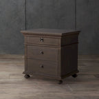 SAFAVIEH Couture Farzaneh 3-Drawer Wood Nightstand