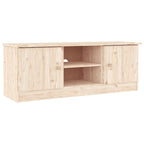 vidaXL TV Stand ALTA 44.1 x13.8 x16.1  Solid Wood Pine - 44.1  x 13.8  x 16.1