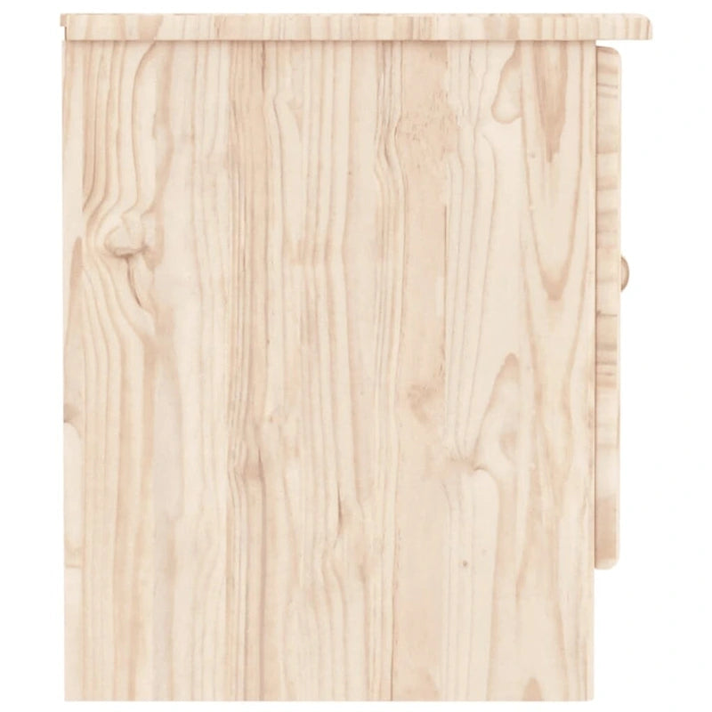 vidaXL TV Stand ALTA 44.1 x13.8 x16.1  Solid Wood Pine - 44.1  x 13.8  x 16.1