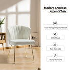 Barbara Side Chair with Metal Base Set of 4 by HULALA HOME