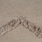 18  Brown Solid Texture Diamond Round Pouf Ottoman