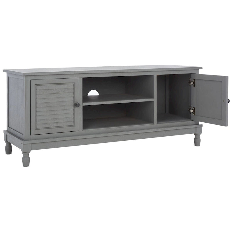 SAFAVIEH Caitlyn 2 Door 1 Shelf Media Stand - 47  W x 16  D x 20  H - 47Wx16Dx20H