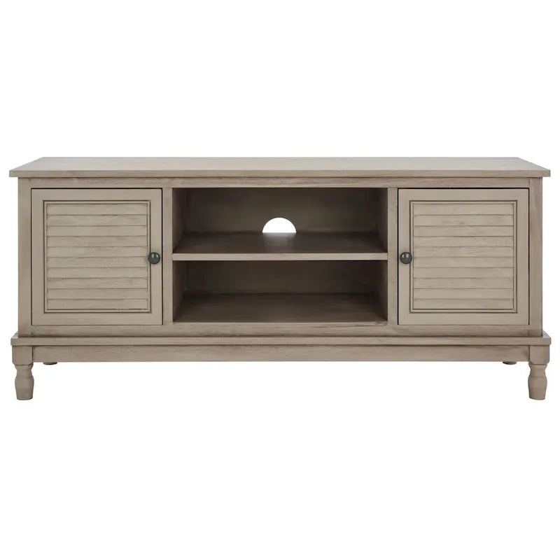 SAFAVIEH Caitlyn 2 Door 1 Shelf Media Stand - 47  W x 16  D x 20  H - 47Wx16Dx20H