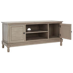 SAFAVIEH Caitlyn 2 Door 1 Shelf Media Stand - 47  W x 16  D x 20  H - 47Wx16Dx20H