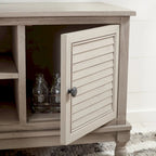 SAFAVIEH Caitlyn 2 Door 1 Shelf Media Stand - 47  W x 16  D x 20  H - 47Wx16Dx20H