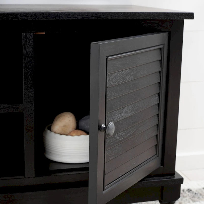 SAFAVIEH Caitlyn 2 Door 1 Shelf Media Stand - 47  W x 16  D x 20  H - 47Wx16Dx20H