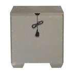 Roundhill Furniture Ennesley Gray Wood Bedroom Set with Upholstered Panel Bed, Dresser, Mirror, Nightstand, and Chest