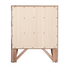 Modern 23-in Metal Knob 3-Drawer Wood Nightstand