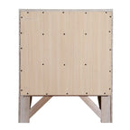 Modern 23-in Metal Knob 3-Drawer Wood Nightstand