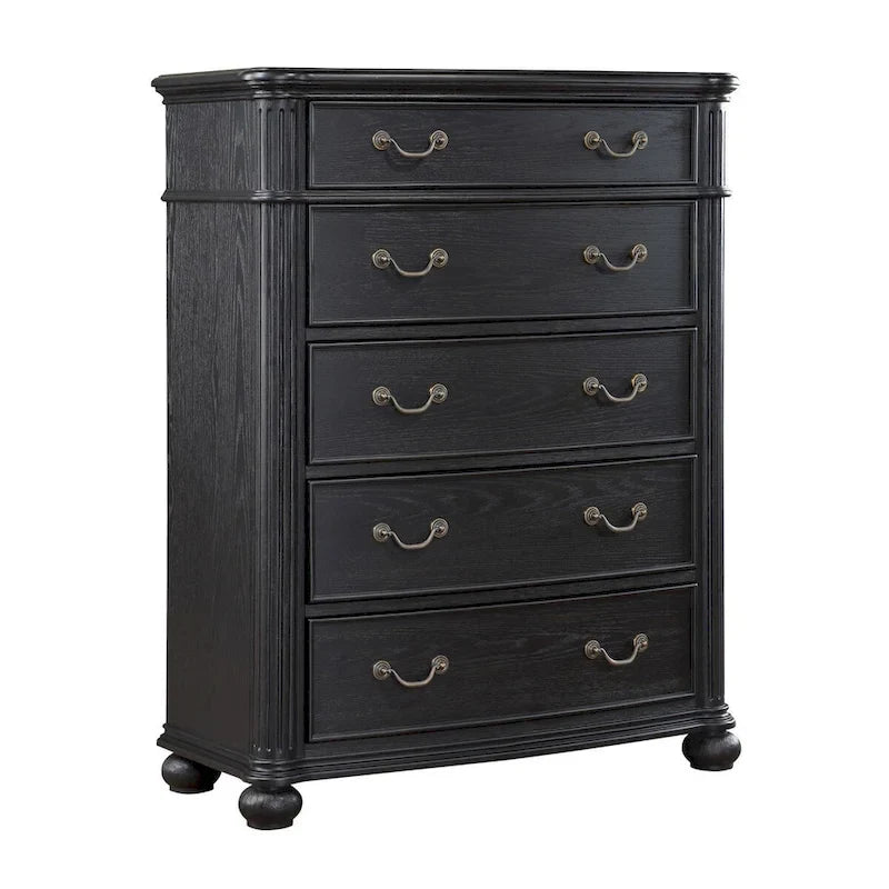 Taylor Black 5-piece Tufted Upholstered Bedroom Set