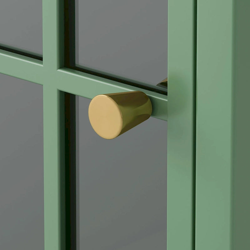 Nightstand with Storage Cabinet & Solid Wood Tabletop, 1PC/ 2PCS