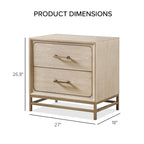 Furniture of America Drayden Transitional Oak Solid Wood 4-Piece Bedroom Set