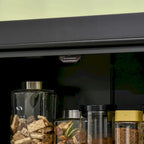 72.5  Kitchen Pantry Storage Cabinet, Freestanding Kitchen Cupboard with 4 Doors and Adjustable Shelves for Dining Room, MDF