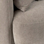 Sagebrook Home Neutral Modern 4 Seat Rectangle Curved Sofa - 117  x 49  x 31