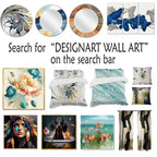 Designart  Pastel Abstract With Blue Black & Gold Spots III  Upholstered Fractals Accent Chair and Modern Arm Chair