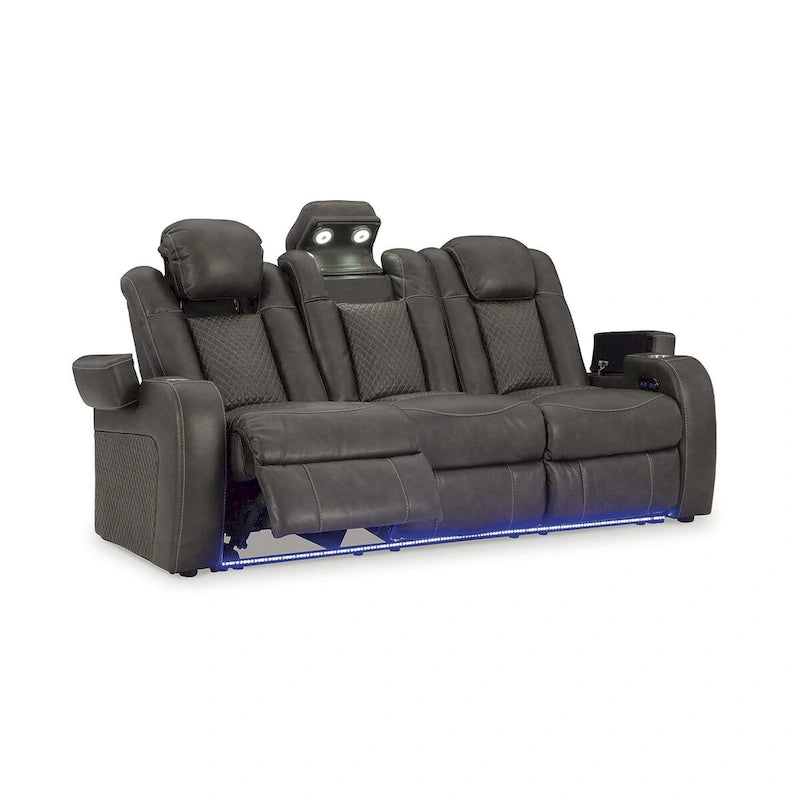 Signature Design by Ashley Fyne-Dyme Power Reclining Sofa - 85  W x 43  D x 43  H
