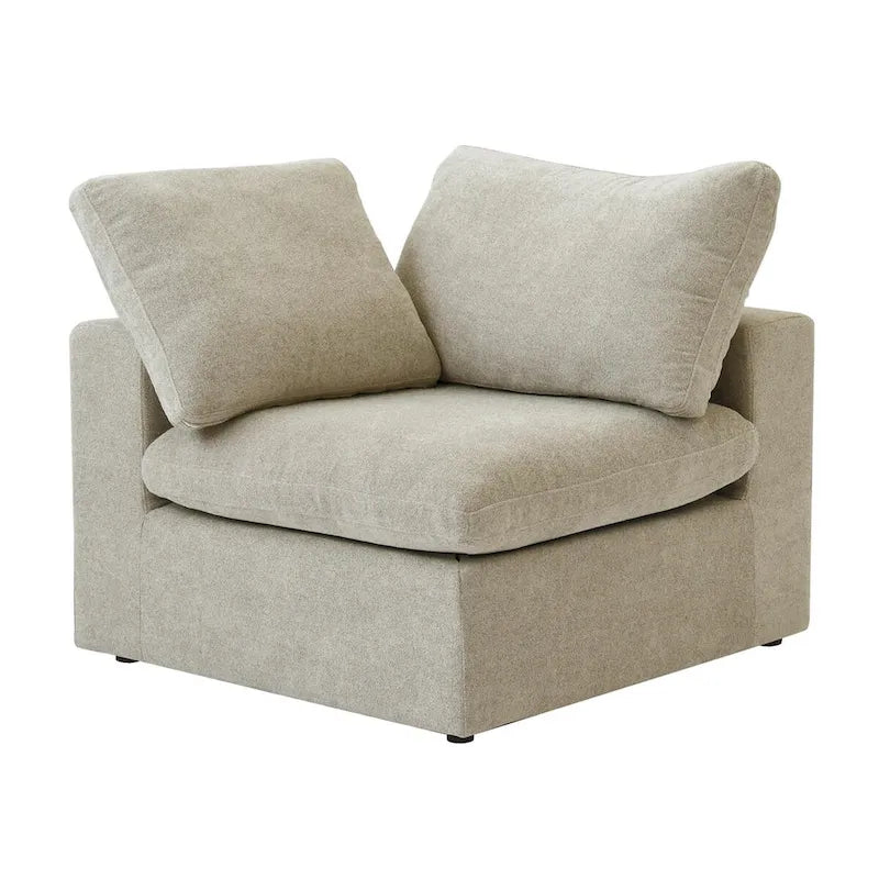 V Shape Cloud Couches for Living Room, Modular Convertible Sectional Sofa Couch, Couch Cushion Covers Removable