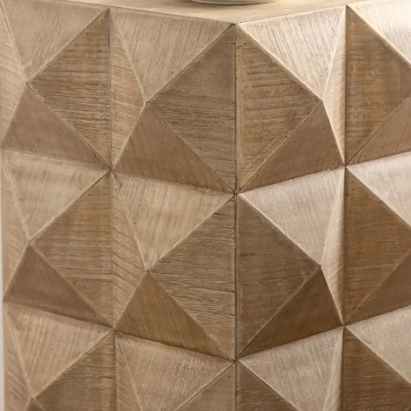 23.62 Height Three-dimensional Embossed Pattern Design Retro Coffee Table Retro Furniture