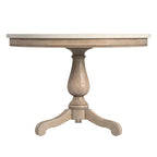 Danielle 44  Round Pedestal Marble Dining Table