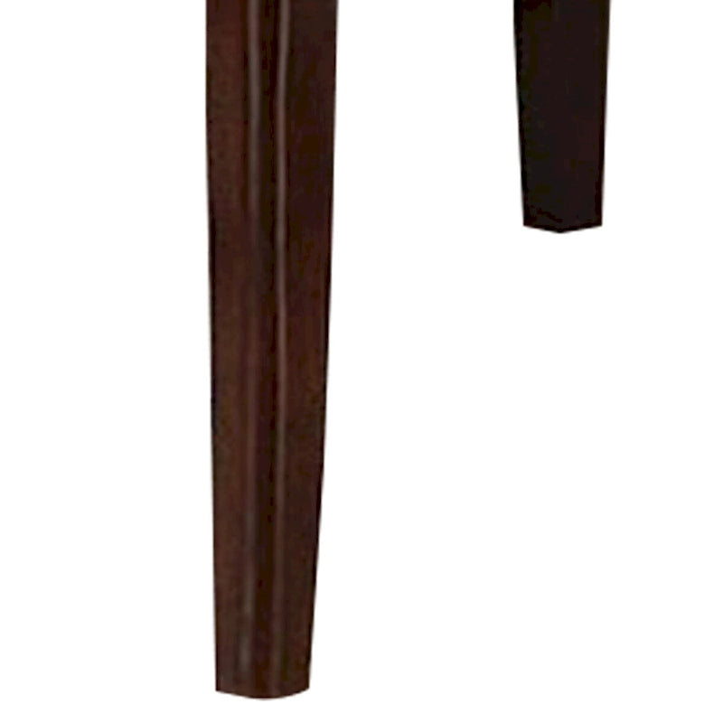 Red 52 Inch Dining High Table with 2 Extendable Butterfly Leafs, Brown Wood