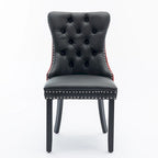 High-end Tufted Contemporary Upholstered Dining Chair with Nailhead Trim