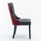 High-end Tufted Contemporary Upholstered Dining Chair with Nailhead Trim