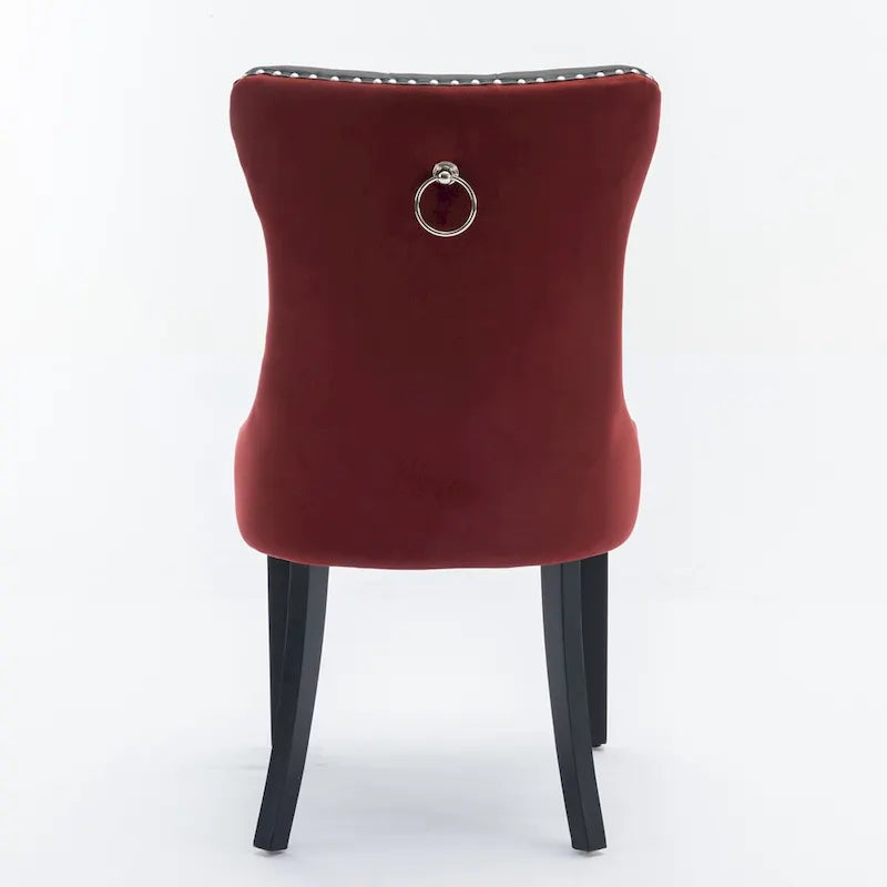 High-end Tufted Contemporary Upholstered Dining Chair with Nailhead Trim