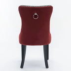 High-end Tufted Contemporary Upholstered Dining Chair with Nailhead Trim